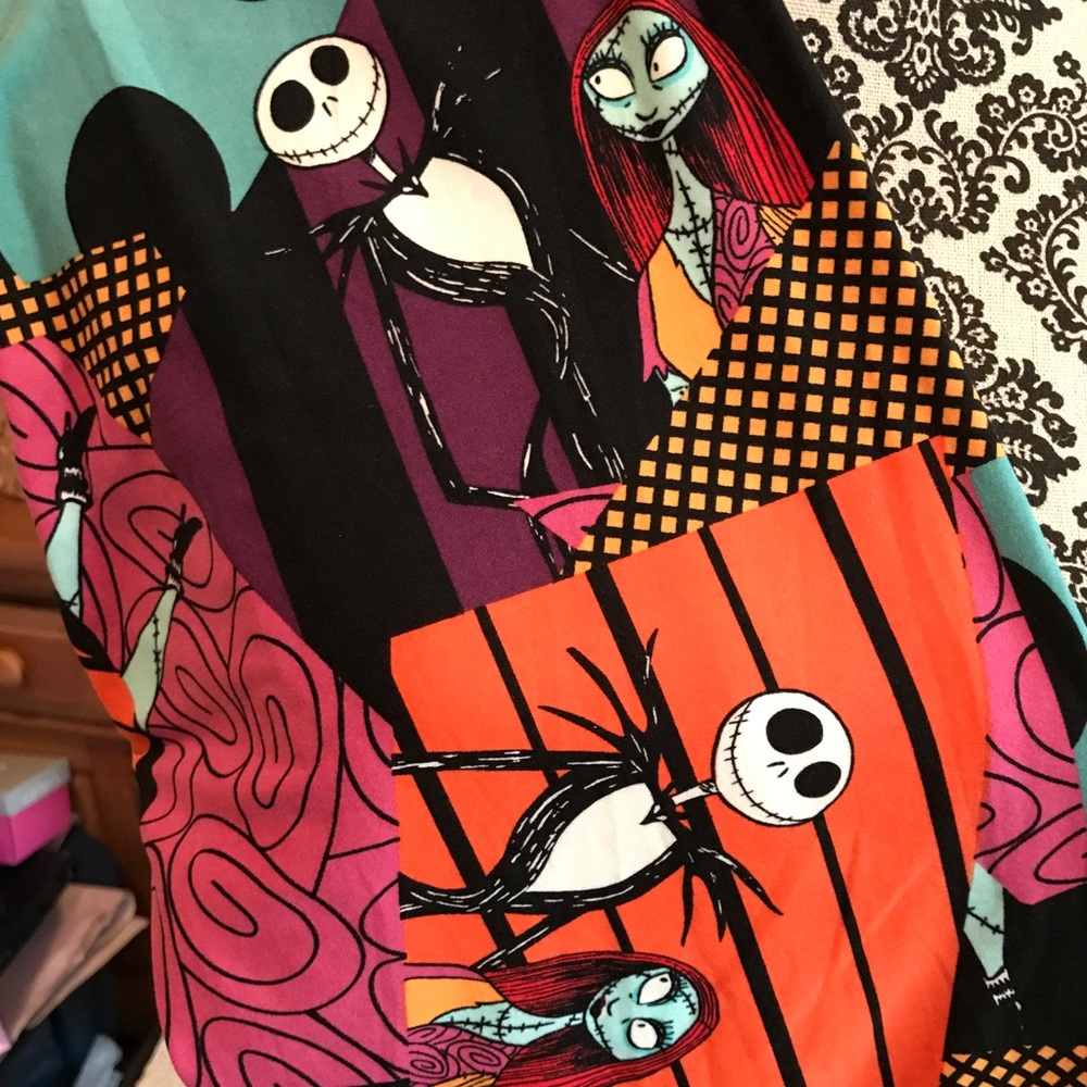 Lularoe TC Jack and Sally Leggings Unicorn Print